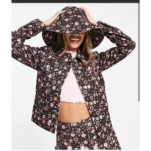 ASOS Reclaimed Vintage Floral Jean Jacket Size 10